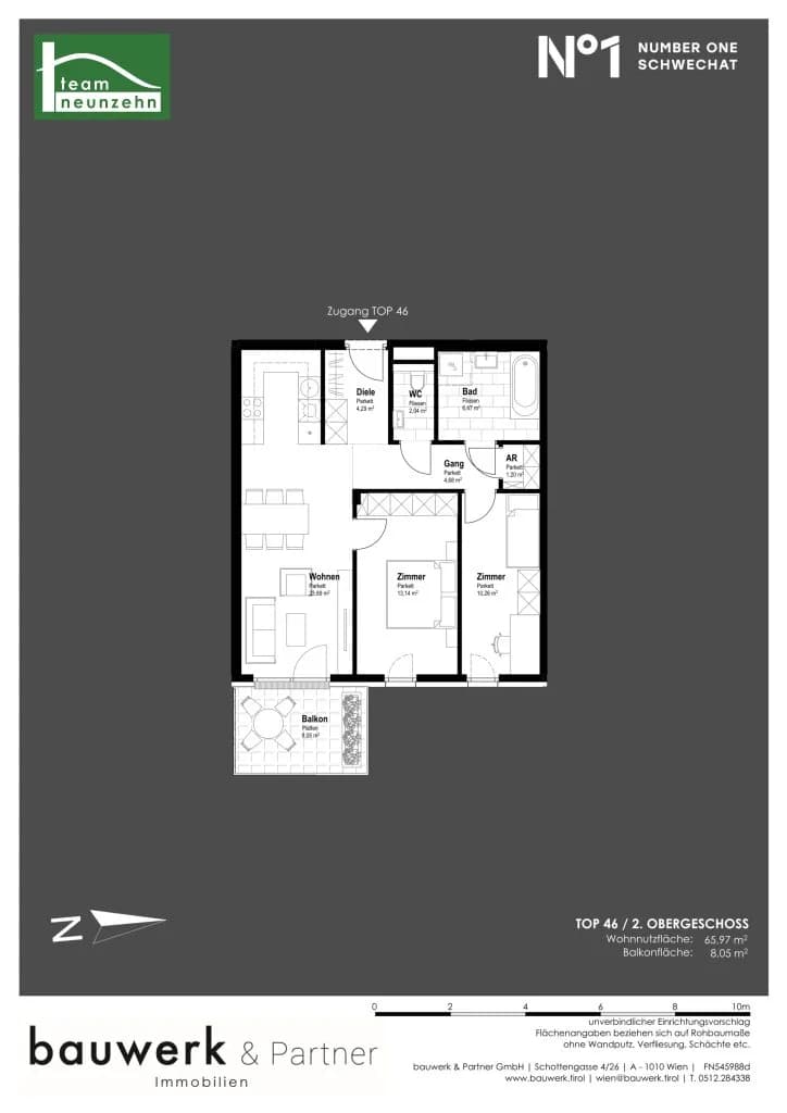 Immobilie kaufen in Bruck an der Leitha – 65,97 m², € 335.700 – Bild 15 von 15