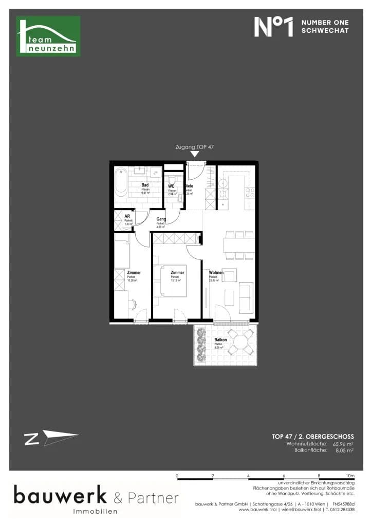 Immobilie kaufen in Bruck an der Leitha – 65,96 m², € 335.700 – Bild 15 von 15
