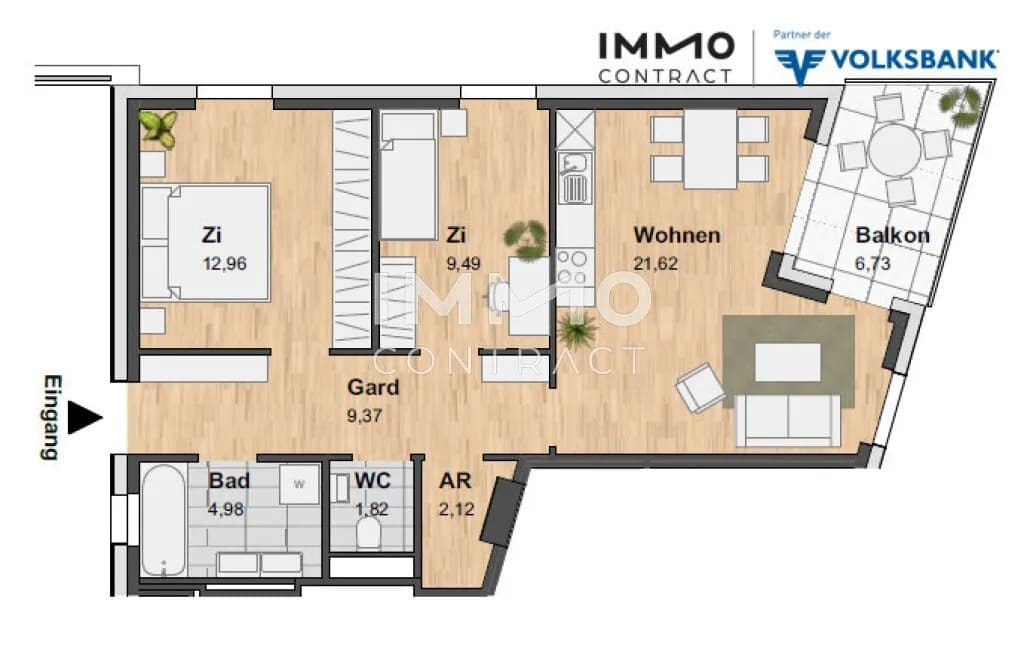 3-Zimmer-Wohnung mieten in Graz – 74,98 m², € 1.199 – Bild 19 von 19