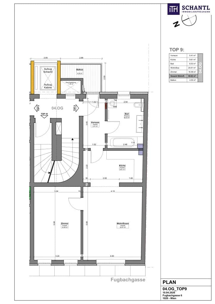 2-Zimmer-Wohnung kaufen in Wien – 58,77 m², € 499.000 – Bild 8 von 8