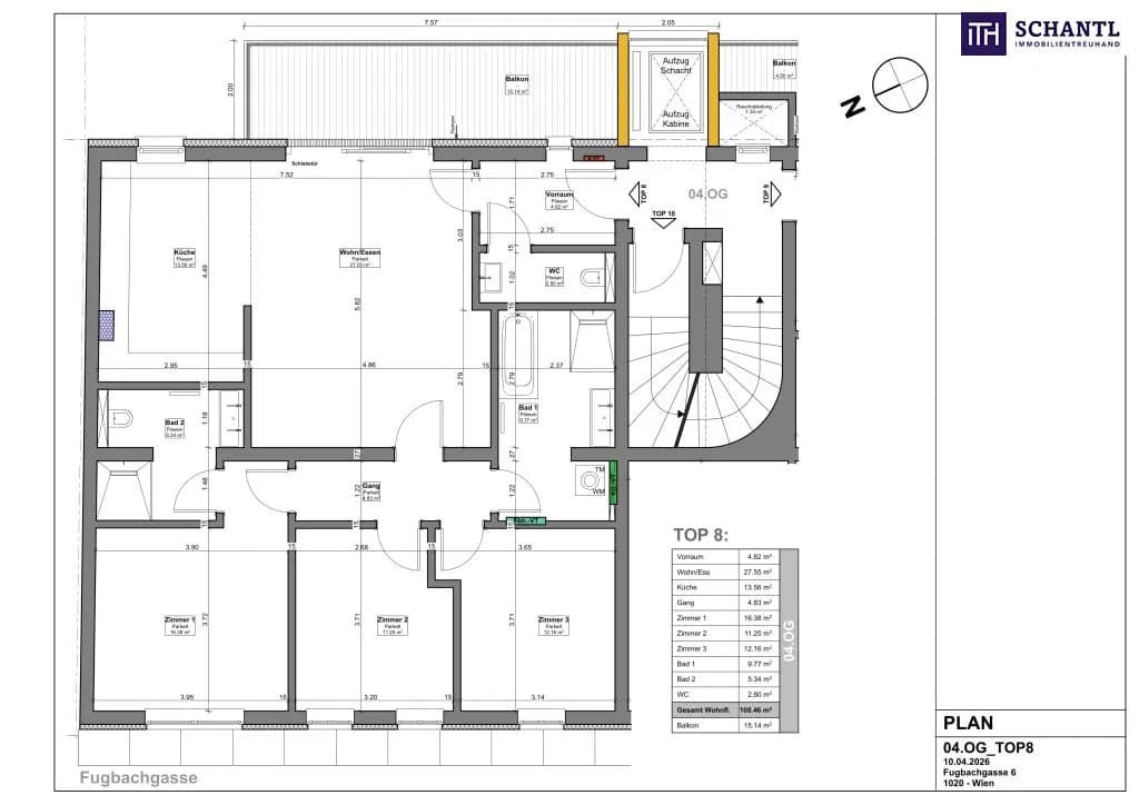4-Zimmer-Wohnung kaufen in Wien – 96,61 m², € 899.000 – Bild 16 von 16