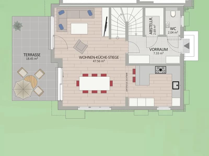 5-Zimmer-Haus kaufen in Wien – 118,94 m², € 812.900 – Bild 2 von 6
