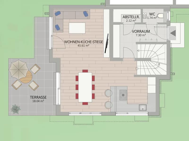 4-Zimmer-Haus kaufen in Wien – 113,27 m², € 929.900 – Bild 2 von 6