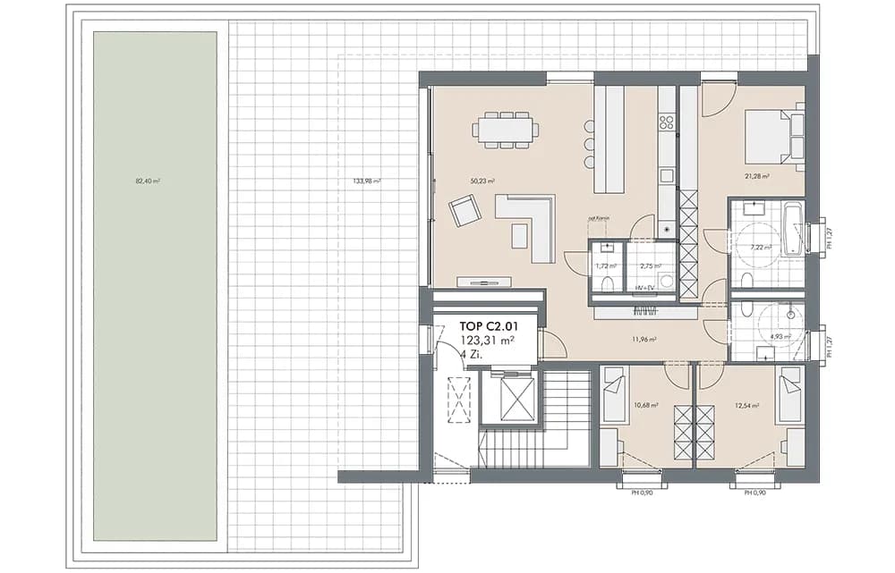 4-Zimmer-Wohnung kaufen in Kitzbühel – 123,2 m² – Bild 10 von 10