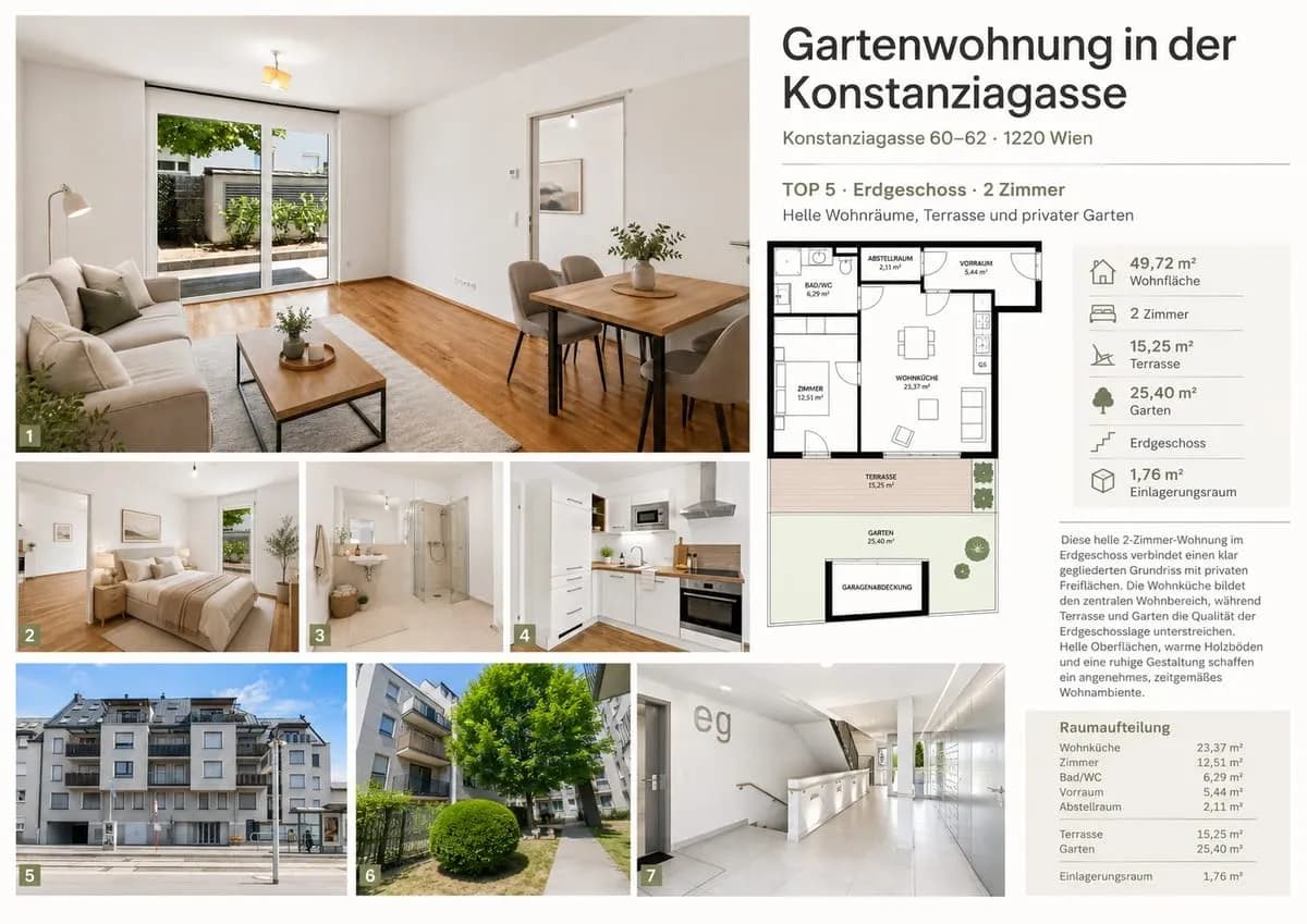 2-Zimmer-Wohnung kaufen in Wien – 49,88 m², € 279.000 – Bild 3 von 21