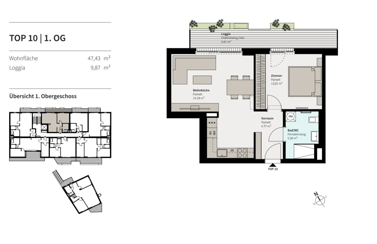 2-Zimmer-Wohnung kaufen in Wien – 47,38 m², € 265.000 – Bild 14 von 18
