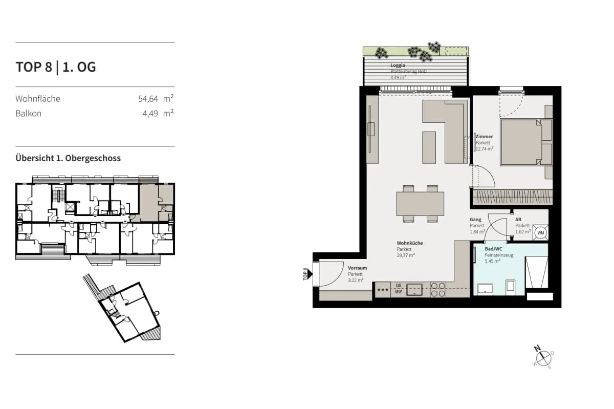 2-Zimmer-Wohnung kaufen in Wien – 54,64 m², € 289.000 – Bild 13 von 17