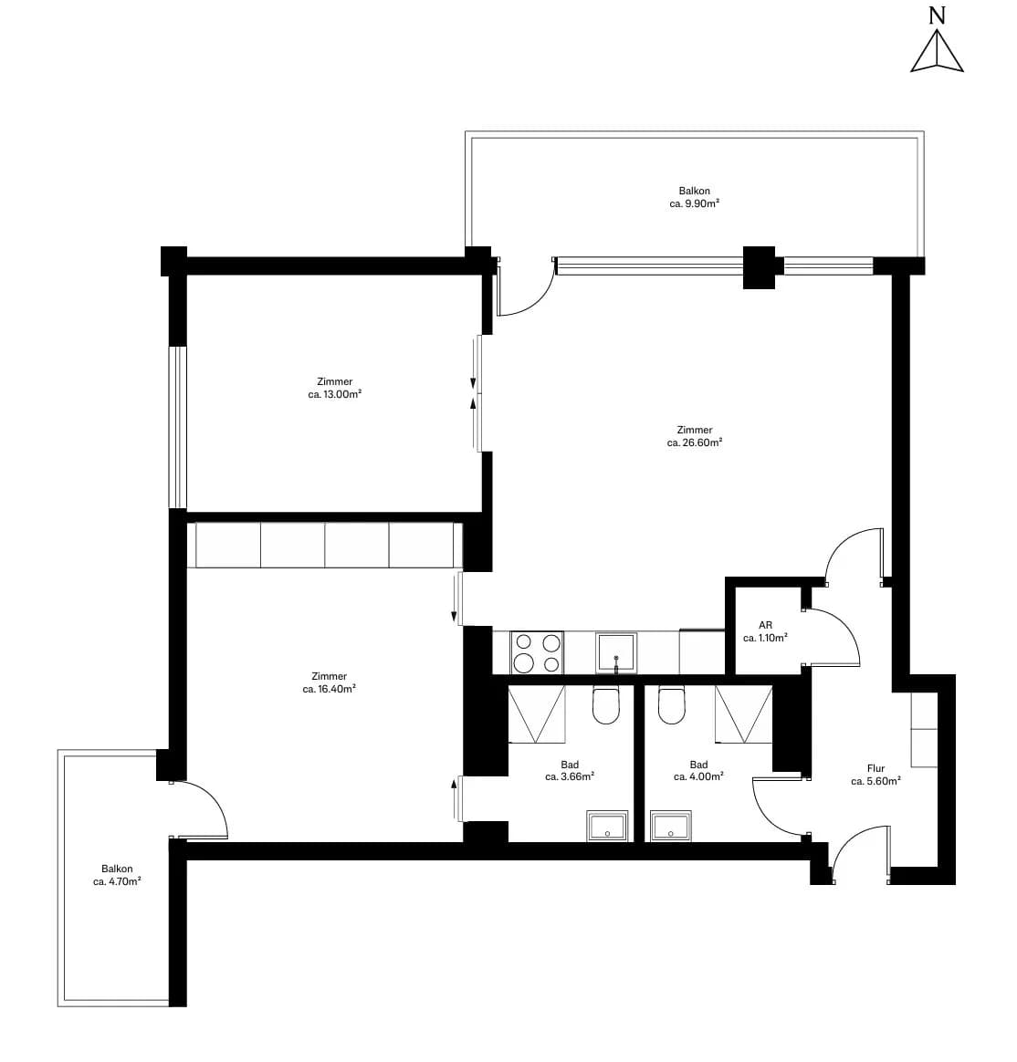 3-Zimmer-Wohnung kaufen in Wien – 73 m², € 948.000 – Bild 13 von 14