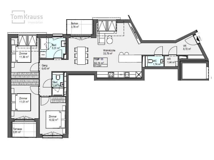 4-Zimmer-Wohnung kaufen in Wien – 92,19 m², € 630.000 – Bild 4 von 11