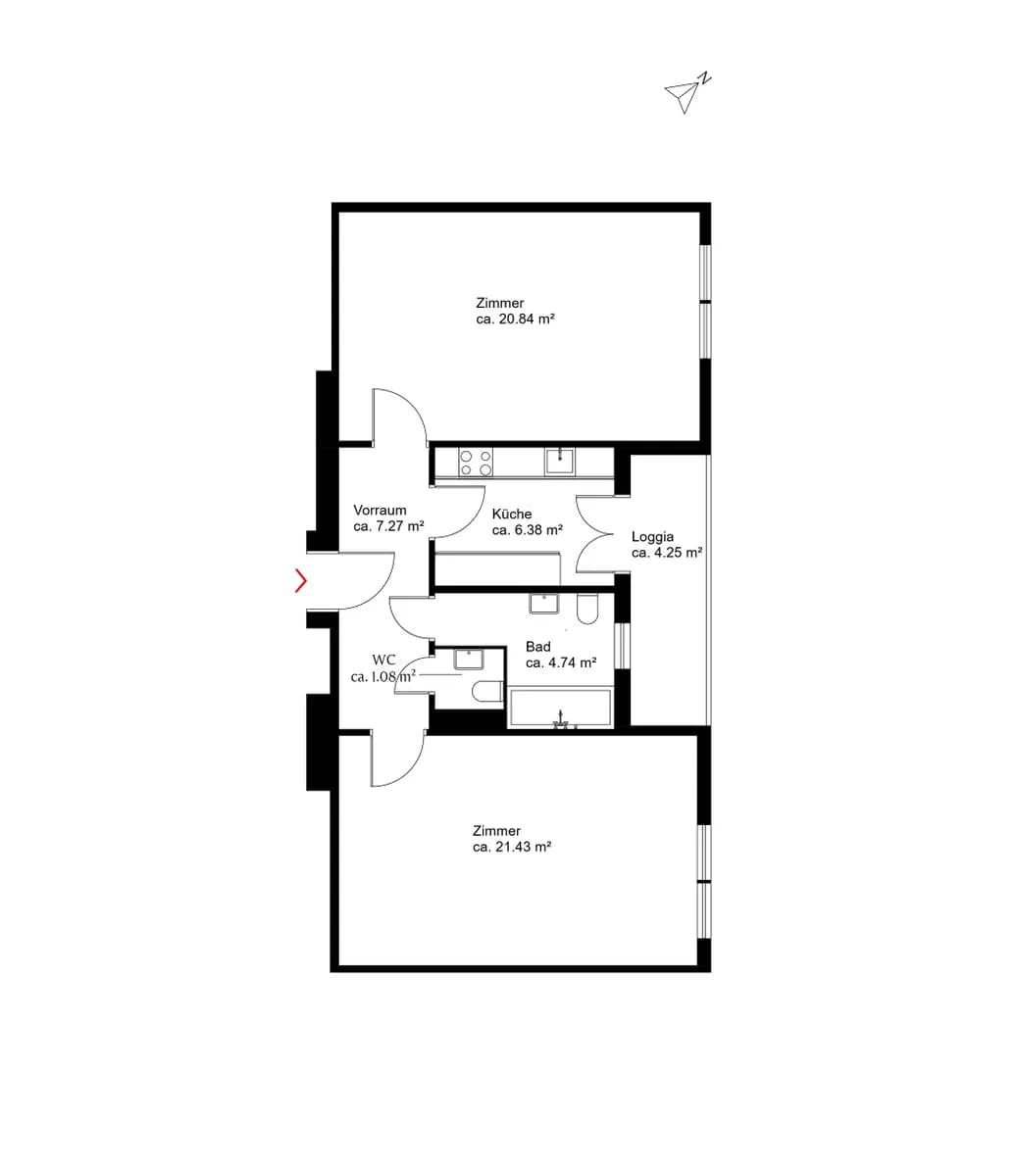 2-Zimmer-Wohnung kaufen in Wien – 61,71 m², € 678.000 – Bild 11 von 11