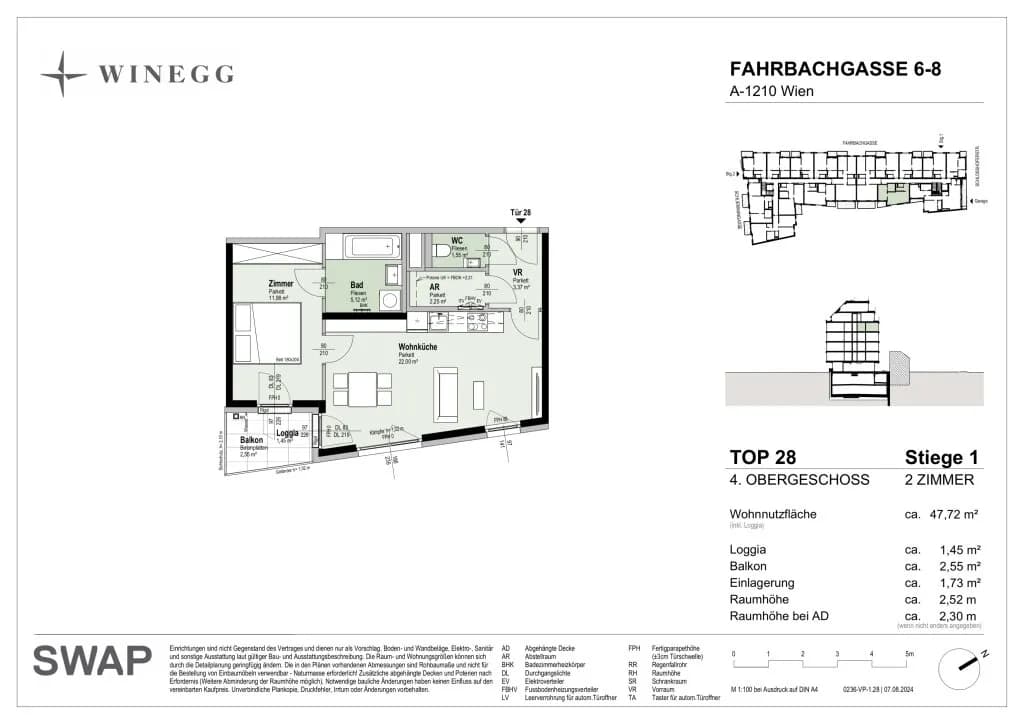 Immobilie kaufen in Wien – 47,72 m², € 320.200 – Bild 25 von 25