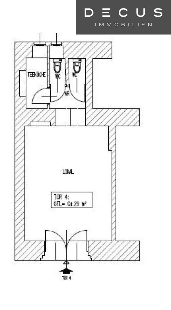 Gewerbeimmobilie mieten in Wien – 29 m², € 80 – Bild 2 von 2