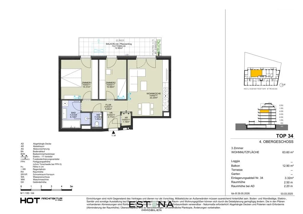 3-Zimmer-Wohnung kaufen in Wien – 63,6 m², € 603.400 – Bild 11 von 12