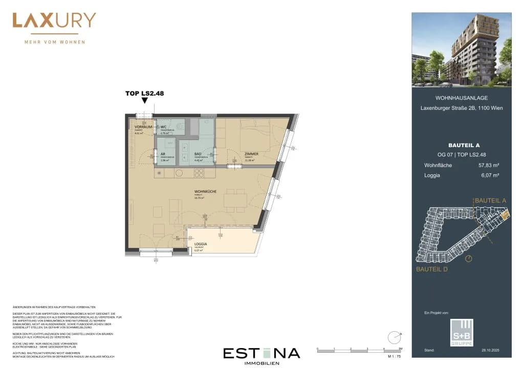 2-Zimmer-Wohnung kaufen in Wien – 57,33 m², € 580.000 – Bild 18 von 19