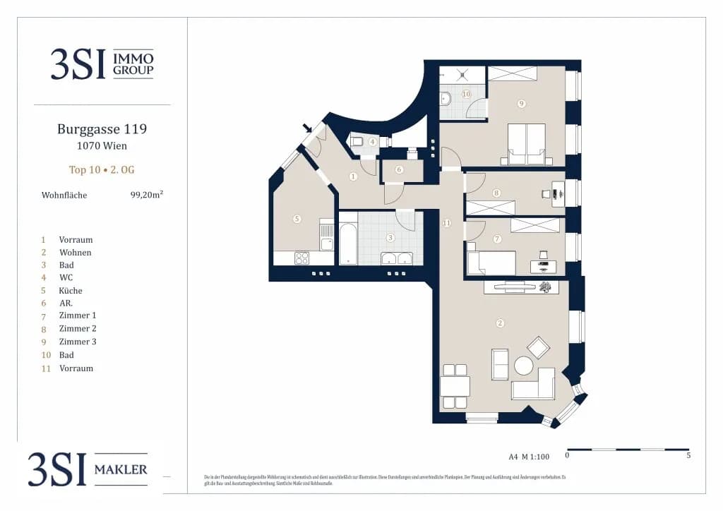 4-Zimmer-Wohnung kaufen in Wien – 99,2 m², € 799.000 – Bild 16 von 16