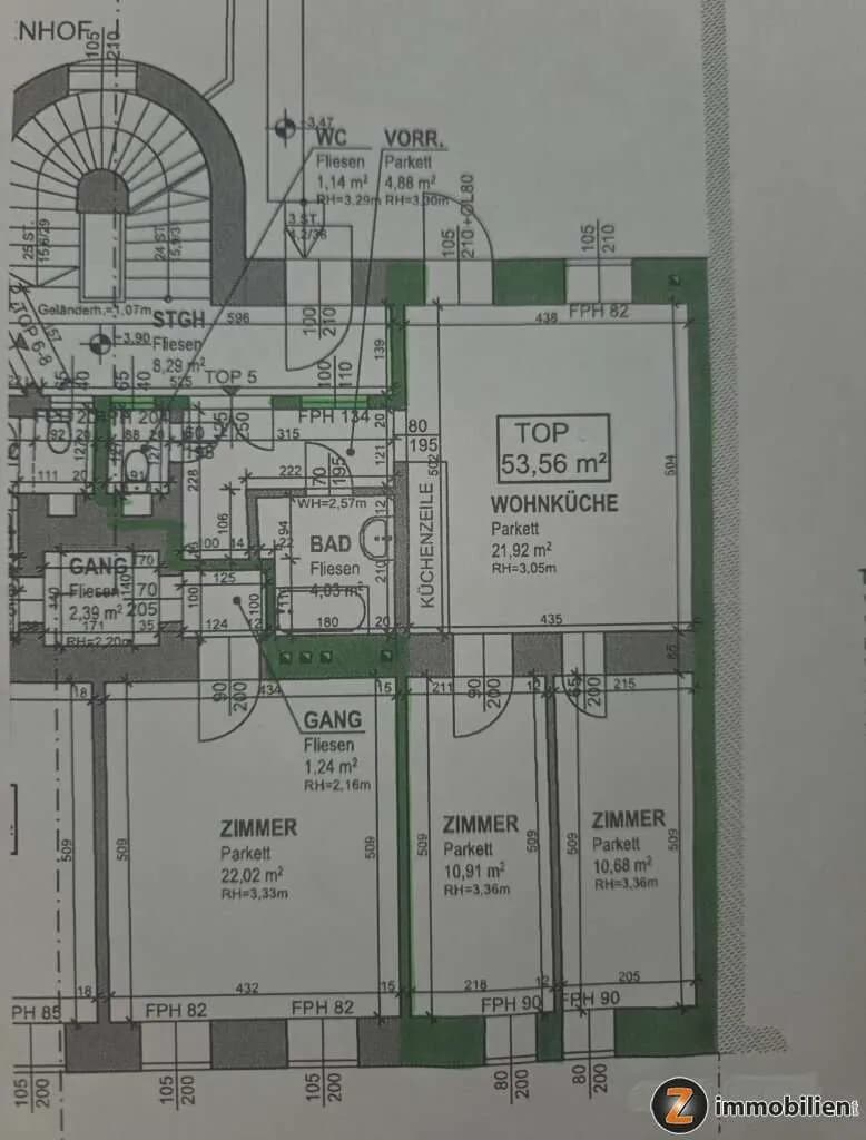 1-Zimmer-Wohnung kaufen in Wien – 53,56 m², € 225.000 – Bild 7 von 7