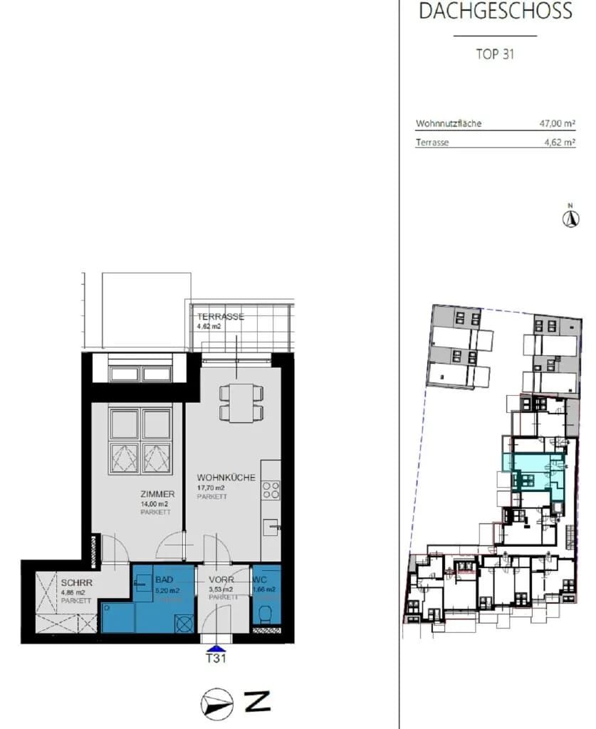 2-Zimmer-Wohnung kaufen in Wien – 47 m², € 315.000 – Bild 13 von 13