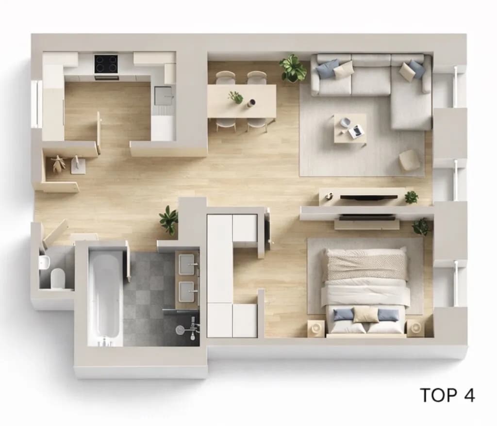 2-Zimmer-Wohnung kaufen in Wien – 50 m², € 343.000 – Bild 2 von 10