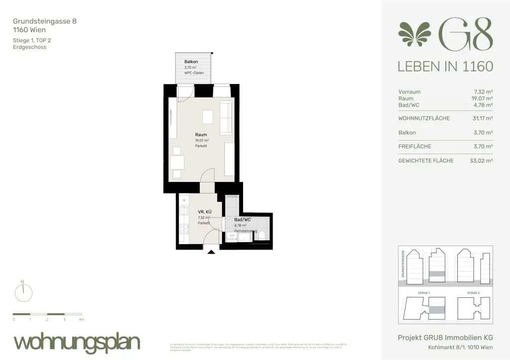1-Zimmer-Wohnung kaufen in Wien – 31,17 m², € 245.000 – Bild 19 von 19