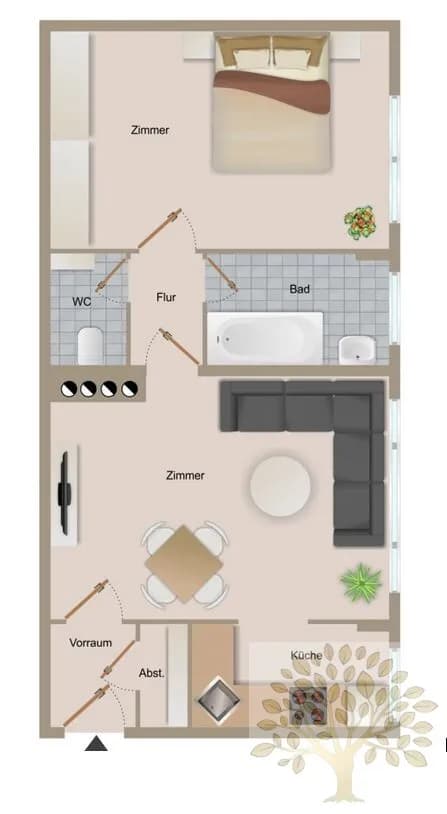 2-Zimmer-Wohnung kaufen in Klagenfurt – 48,5 m², € 132.000 – Bild 9 von 9