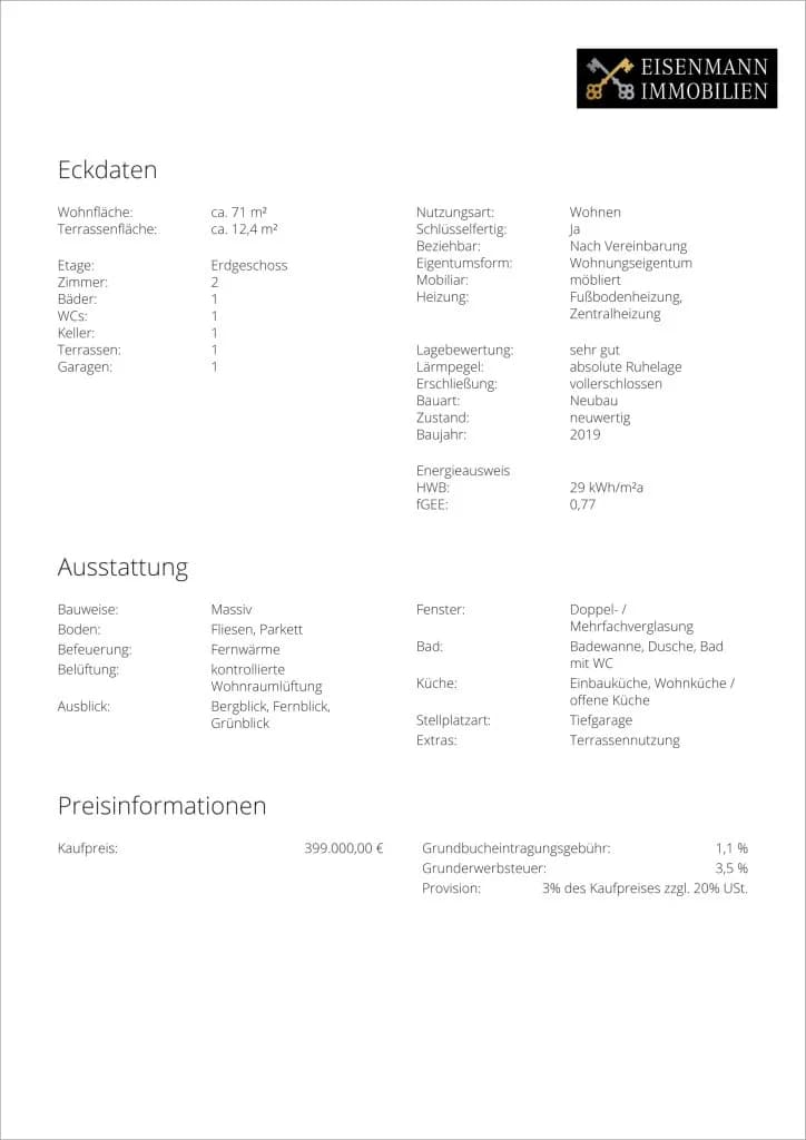 2-Zimmer-Immobilie kaufen in Kufstein – 71 m², € 399.000 – Bild 20 von 35