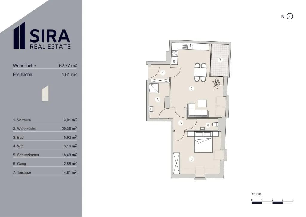 2-Zimmer-Wohnung kaufen in Wien – 62,77 m², € 399.000 – Bild 8 von 8