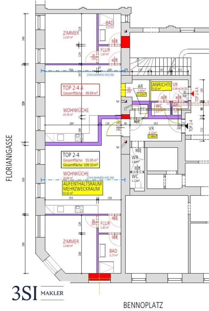 4-Zimmer-Wohnung kaufen in Wien – 106 m², € 500.000 – Bild 12 von 12