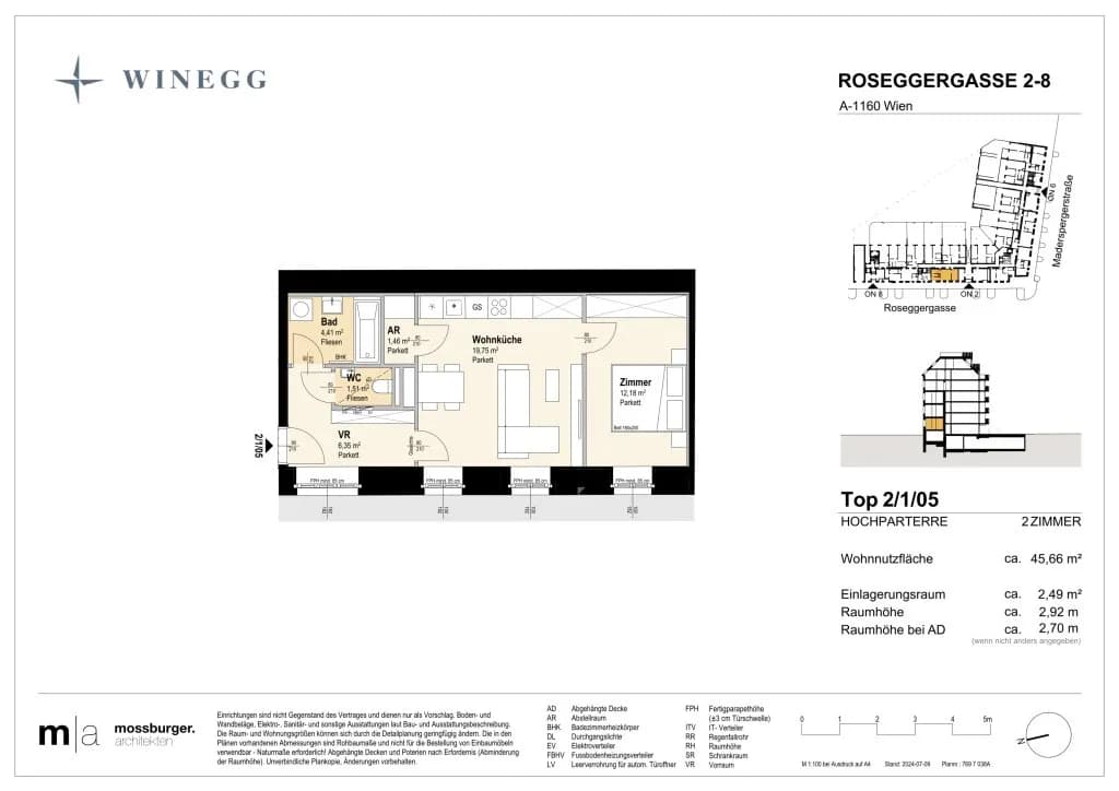2-Zimmer-Wohnung kaufen in Wien – 45,47 m², € 259.000 – Bild 9 von 9