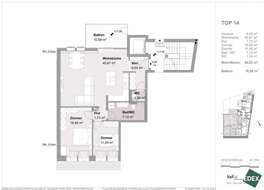 3-Zimmer-Wohnung kaufen in Wien – 86,83 m², € 669.000 – Bild 16 von 16