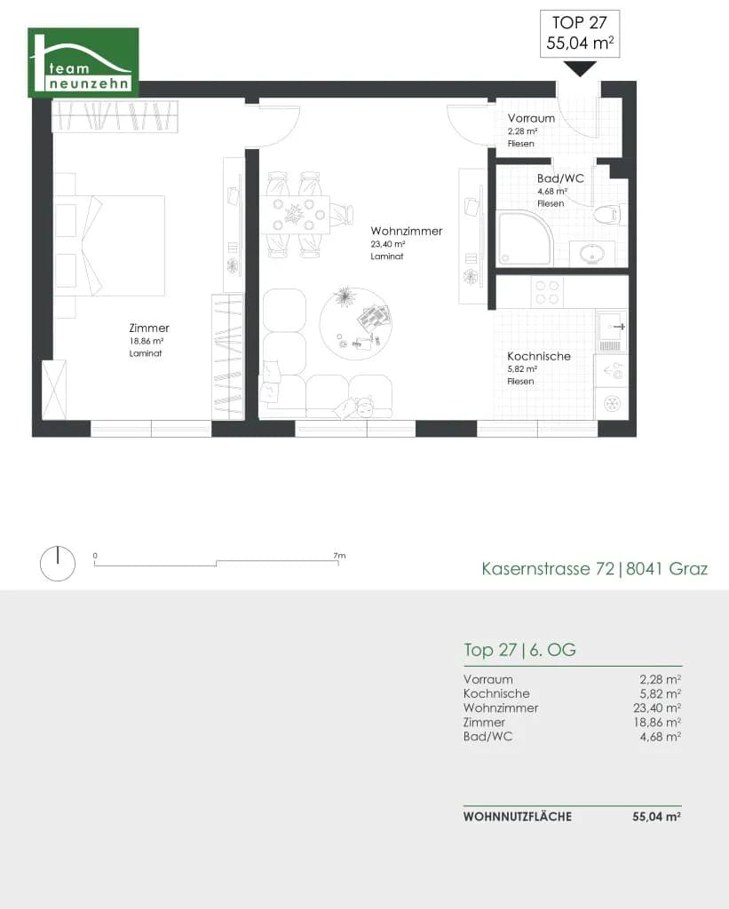 2-Zimmer-Wohnung kaufen in Graz – 55,04 m², € 120.000 – Bild 16 von 16