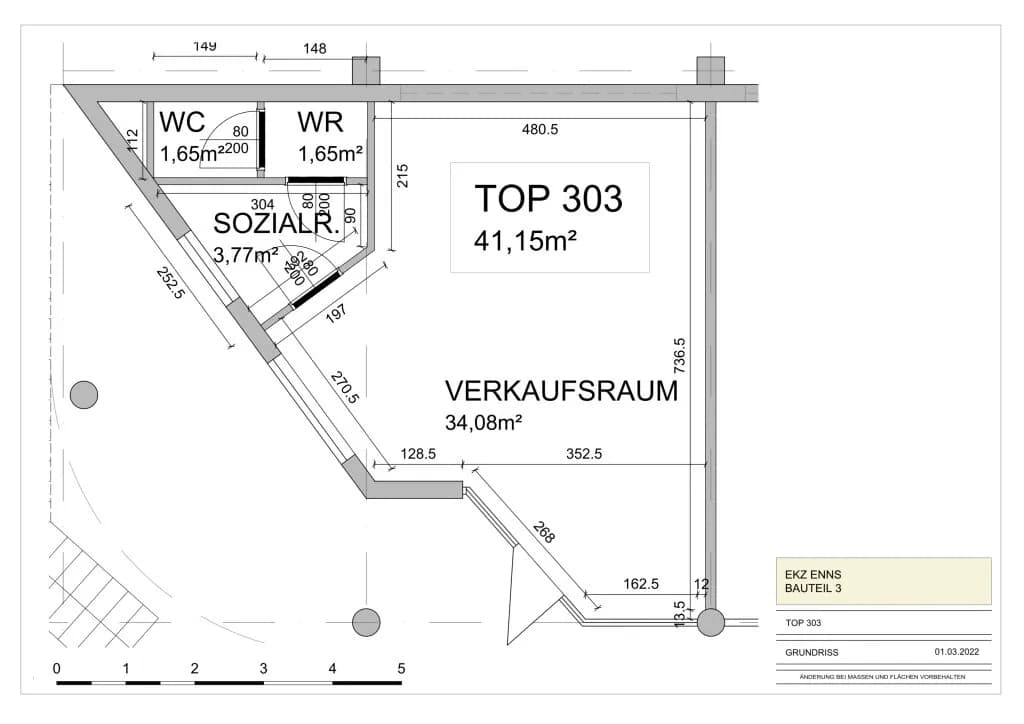 Gewerbeimmobilie mieten in Linz Land – 41 m², € 486 – Bild 8 von 8