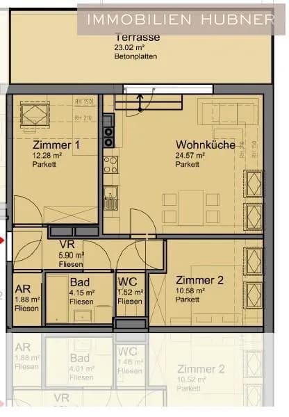 3-Zimmer-Wohnung mieten in Wiener Neustadt – 61 m², € 998 – Bild 12 von 15