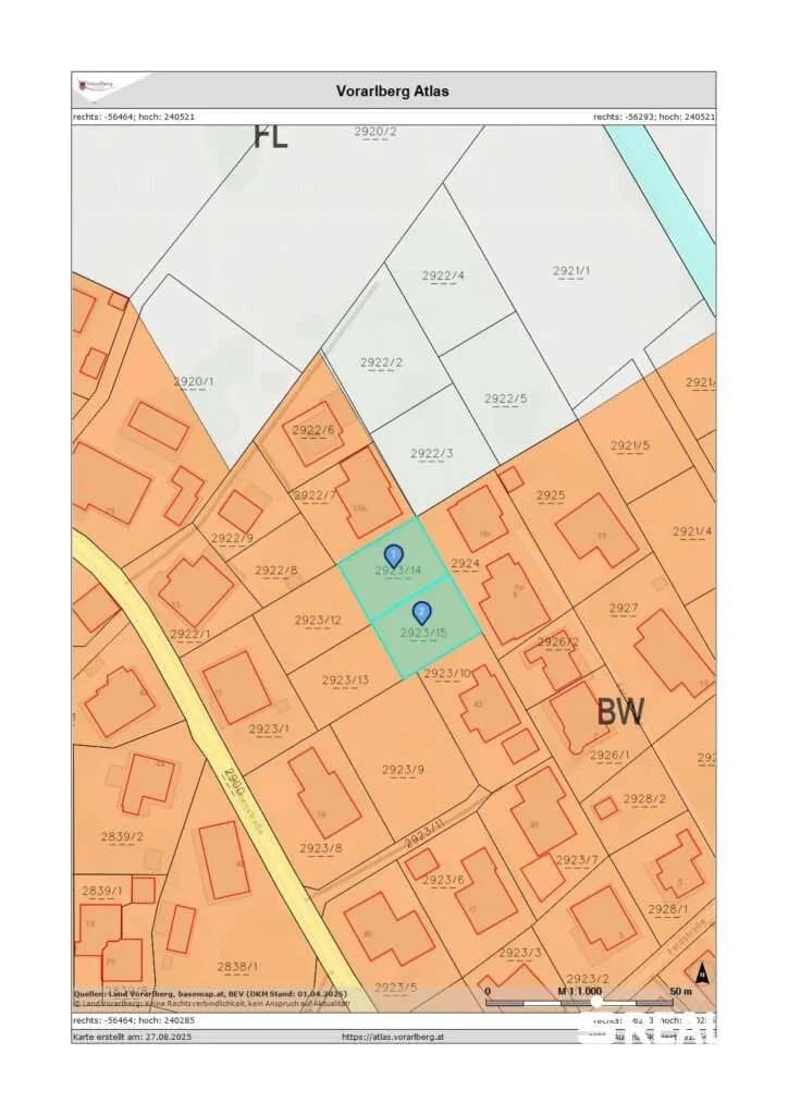 Grundstück kaufen in Feldkirch – 860 m² – Bild 7 von 8