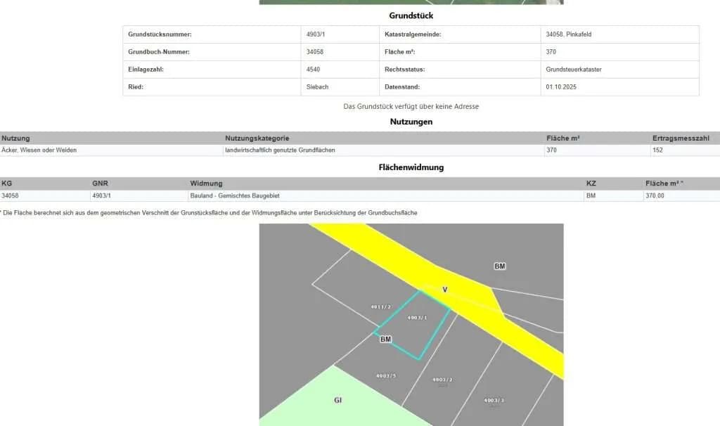 Grundstück kaufen in Oberwart – 370 m², € 29.990 – Bild 3 von 4