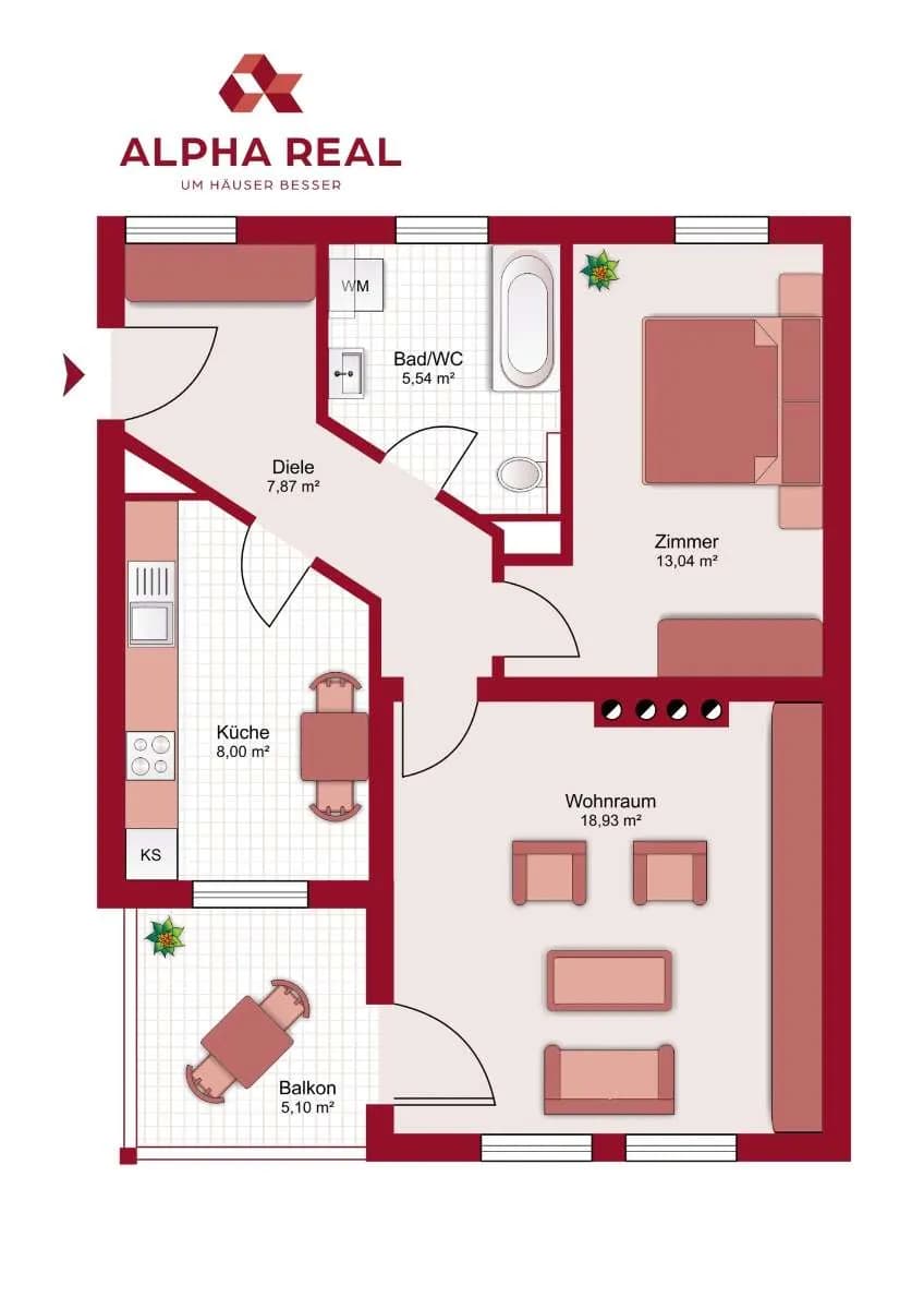 2-Zimmer-Wohnung kaufen in Kufstein – 53,38 m², € 295.000 – Bild 12 von 13