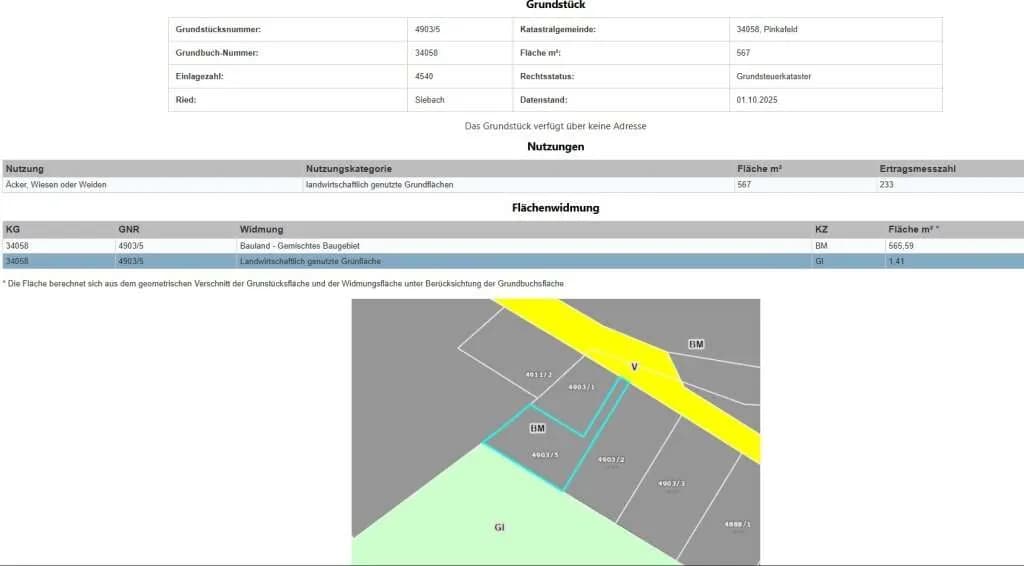Grundstück kaufen in Oberwart – 567 m², € 38.990 – Bild 3 von 4