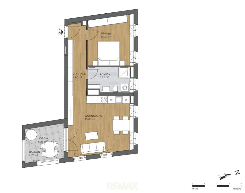 2-Zimmer-Wohnung kaufen in Wien – 53,09 m², € 499.000 – Bild 7 von 7