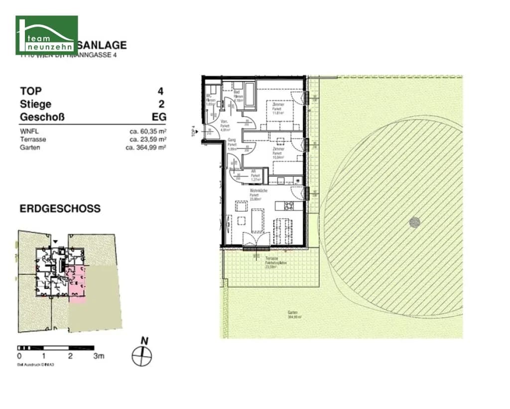 3-Zimmer-Wohnung mieten in Wien – 60,35 m², € 1.749 – Bild 19 von 19