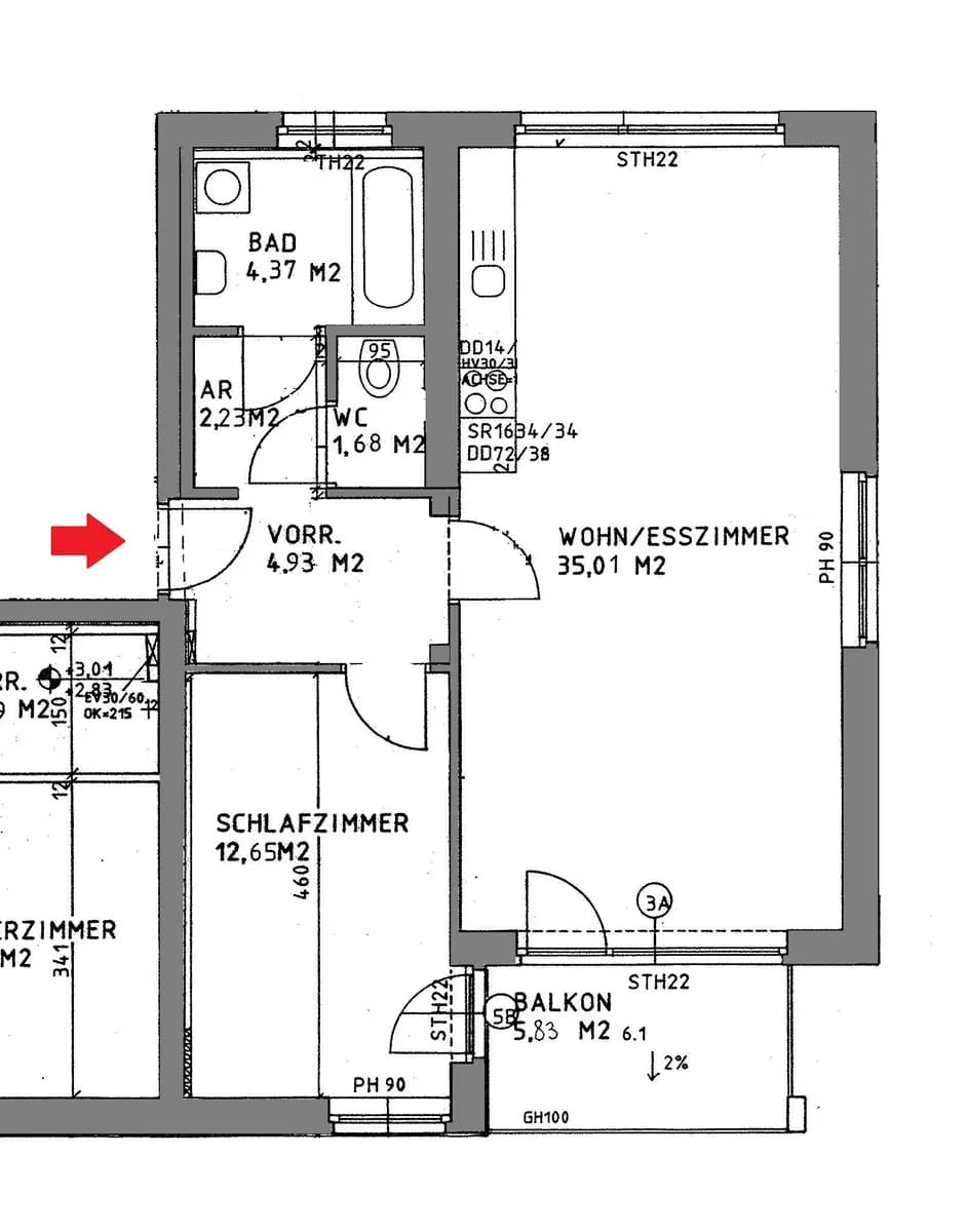 2-Zimmer-Wohnung mieten in Liezen – 60,8 m², € 847 – Bild 2 von 2