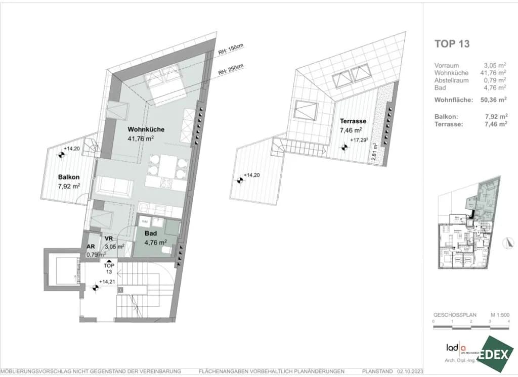 1-Zimmer-Wohnung kaufen in Wien – 50,36 m², € 399.000 – Bild 12 von 12