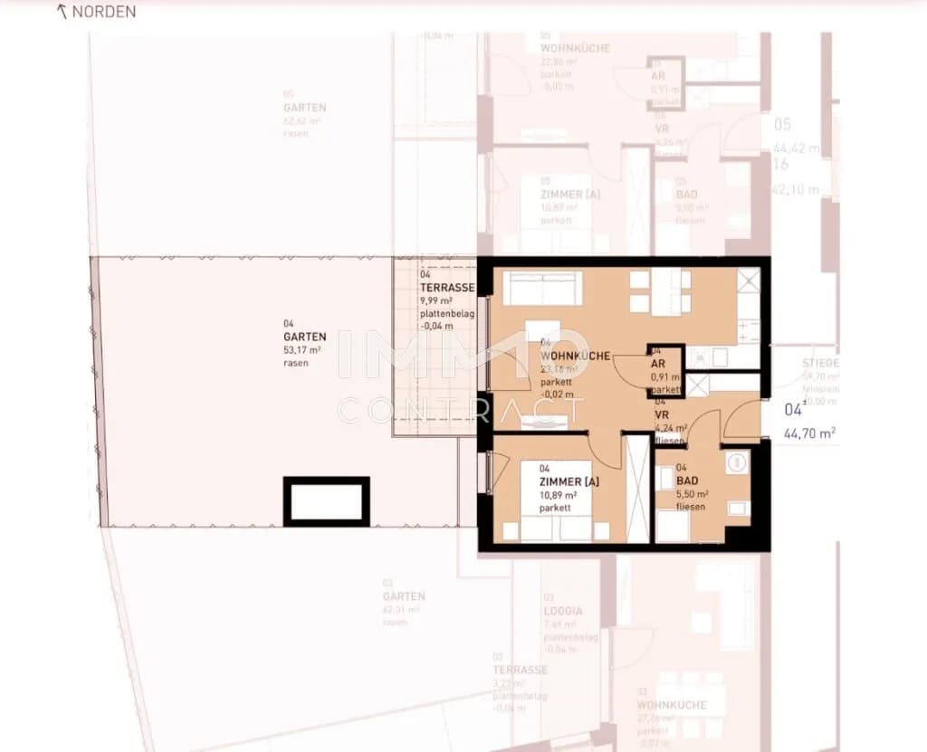 2-Zimmer-Wohnung kaufen in Wien – 44,7 m², € 311.500 – Bild 11 von 11