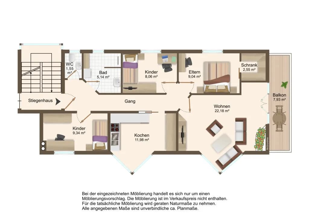 4-Zimmer-Wohnung kaufen in Innsbruck – 89 m², € 520.000 – Bild 9 von 9