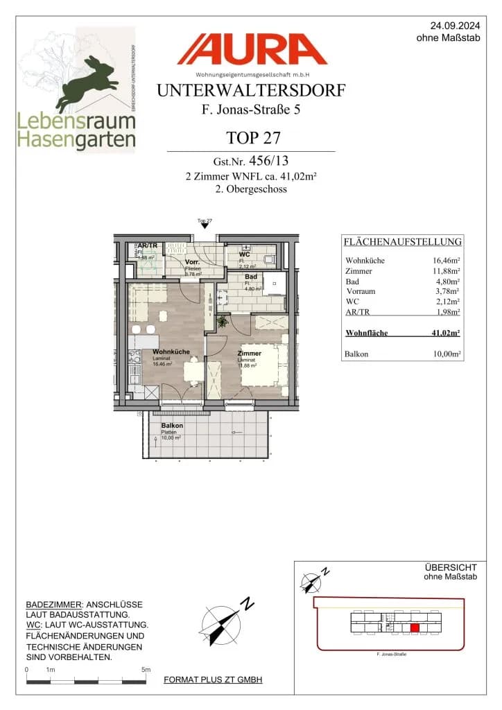 2-Zimmer-Wohnung kaufen in Baden – 41 m², € 189.900 – Bild 11 von 12