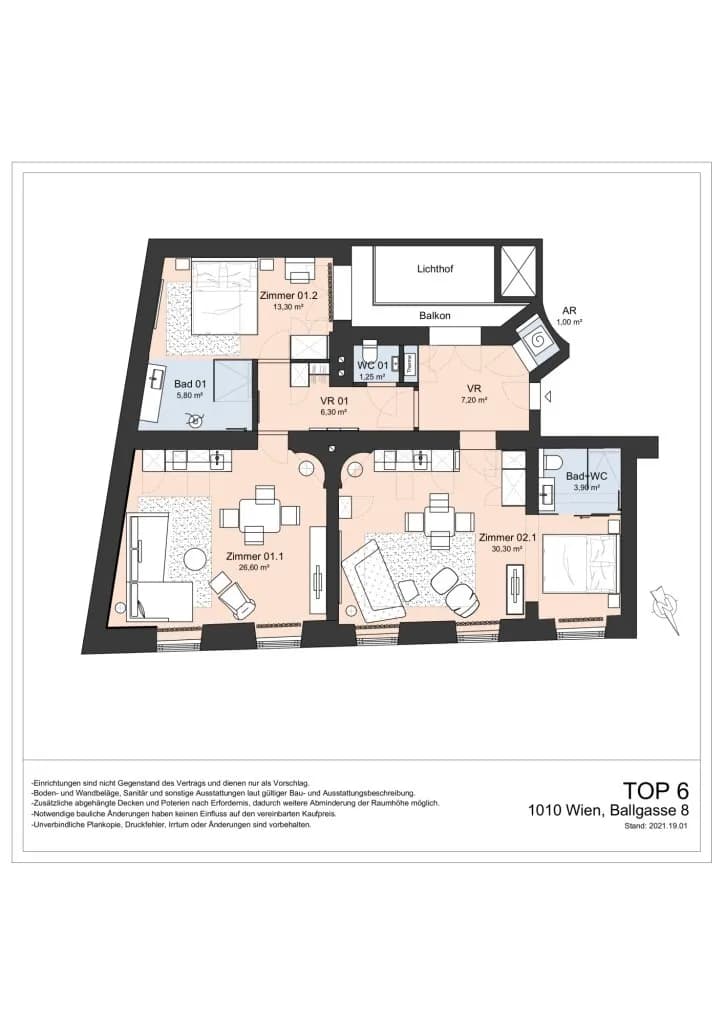 4-Zimmer-Wohnung mieten in Wien – 93,46 m², € 4.061 – Bild 19 von 19