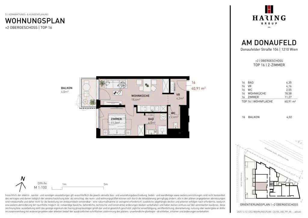 2-Zimmer-Wohnung kaufen in Wien – 40,91 m², € 273.500 – Bild 11 von 11
