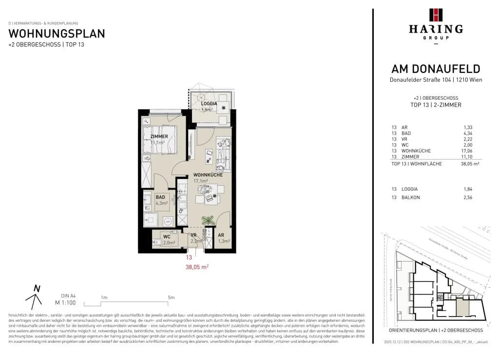 2-Zimmer-Wohnung kaufen in Wien – 38,05 m², € 263.500 – Bild 11 von 11