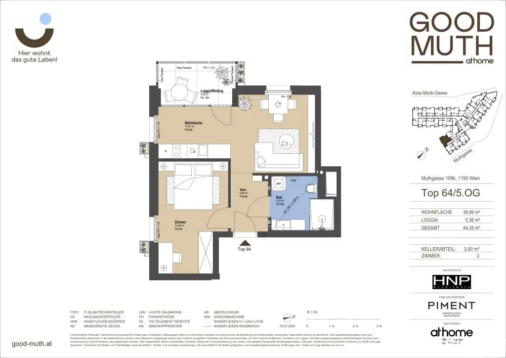 2-Zimmer-Wohnung kaufen in Wien – 38,99 m², € 299.000 – Bild 20 von 20