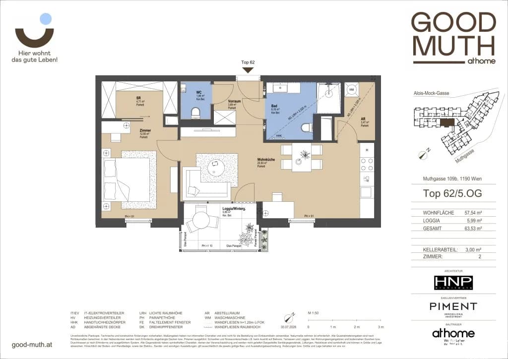 2-Zimmer-Wohnung kaufen in Wien – 57,54 m², € 429.000 – Bild 20 von 20