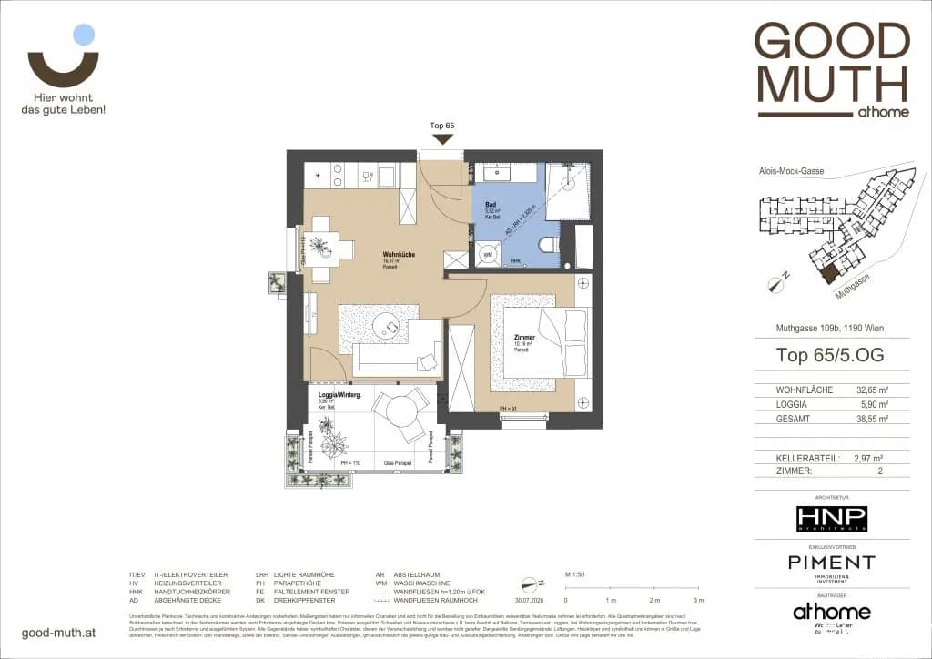 2-Zimmer-Wohnung kaufen in Wien – 32,65 m², € 269.000 – Bild 20 von 20
