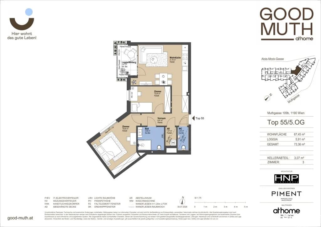 3-Zimmer-Wohnung kaufen in Wien – 67,45 m², € 539.000 – Bild 20 von 20